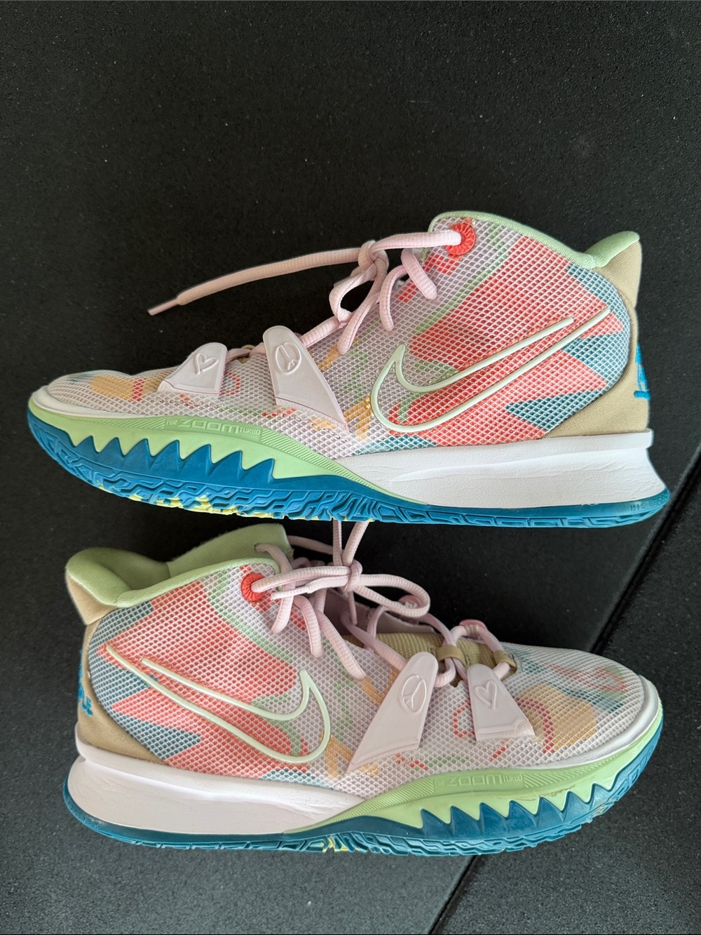 Nike Kyrie Multicolor Basketball Shoes - Pastel Pink & Blue